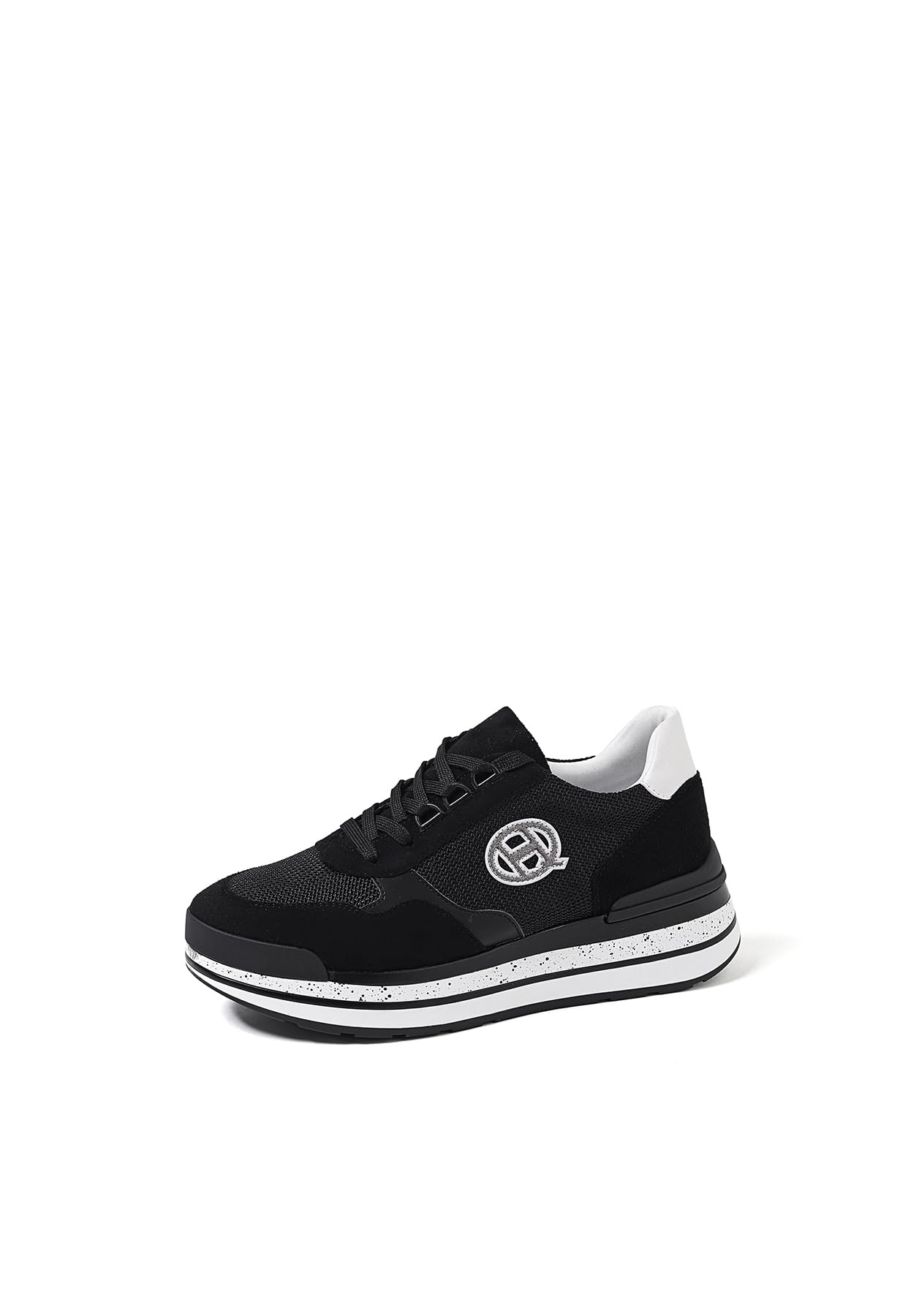 QUEEN HELENA Sneakers Con Zeppa Platform Donna – Modello X32-18 – Tomaia In Ecopelle, Tacco 5,5 Cm, Chiusura Con Stringhe E Zip Laterale - 5